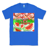 Watermelon And Coconut Summer 20oz Skinny Tumbler Classic Tee | Teevron