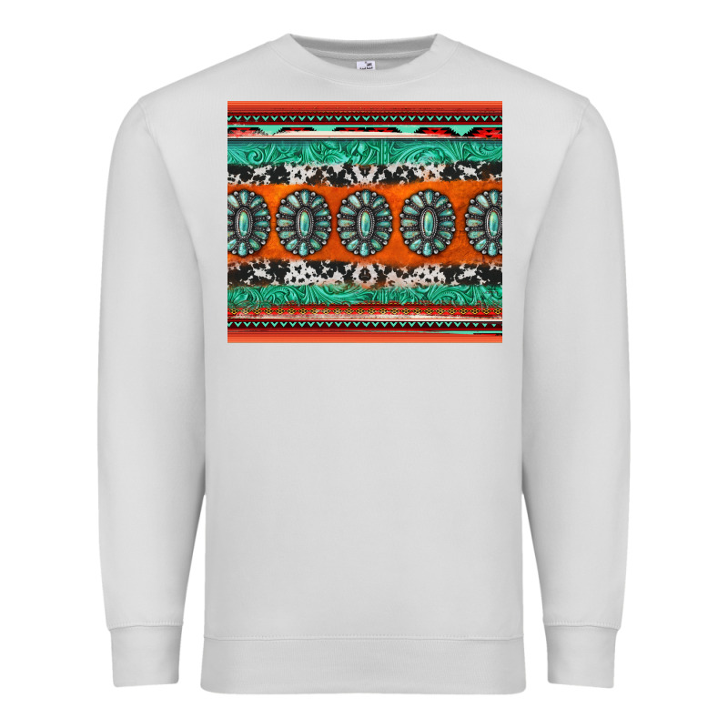 Turquoise Gemstone Western Premium Sweatshirt by Jasminsmagicworld | Teevron