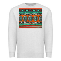 Oatmeal Heather turquoise gemstone western Premium Sweatshirt - Jasminsmagicworld