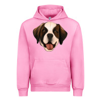 Fuchsia Pink st bernard Urban Hoodie - Jasminsmagicworld