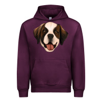 Mauve Wine st bernard Urban Hoodie - Jasminsmagicworld