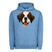 Pigment Pebble Blue st bernard Urban Hoodie - Jasminsmagicworld