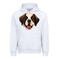 White st bernard Urban Hoodie - Jasminsmagicworld