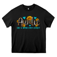 Black auntie like a mom only cooler Heavy Core Tee - OliviaCreatesArt
