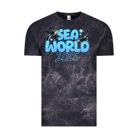 Cloud Black Sea World 2025 Vintage Tee - CowhideDigitalArt