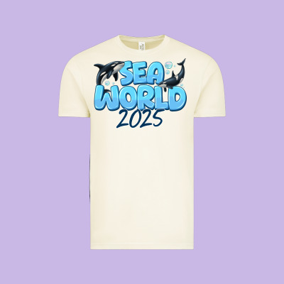 Sea World 2025 Vintage Tee Designed By Cowhidedigitalart