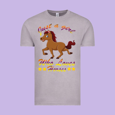 Just A Girl Who Loves Horses Vintage Tee Designed By Bettercallsaul