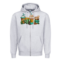 Heather Grey desert darlin coffee cups Zipper Hoodie - Jasminsmagicworld