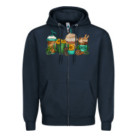 Navy desert darlin coffee cups Zipper Hoodie - Jasminsmagicworld