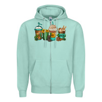 Seafoam desert darlin coffee cups Zipper Hoodie - Jasminsmagicworld