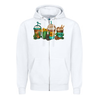 White desert darlin coffee cups Zipper Hoodie - Jasminsmagicworld
