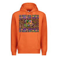 Carrot mardi gras fleur de lis hearts leopard glitter Premium Hoodie - Artiststas