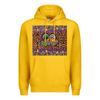 Lemon mardi gras fleur de lis hearts leopard glitter Premium Hoodie - Artiststas