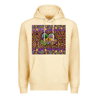Pina Colada mardi gras fleur de lis hearts leopard glitter Premium Hoodie - Artiststas