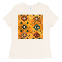 Bone native american aztec seamless pattern 4 Ladies Tee - BundleAndBundleShop