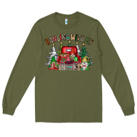 Army Green hanging with my gnomies Long Sleeve Tee - CowhideDigitalArt