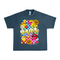 Midnight Navy Mama Urban Heavy Tee - CowhideDigitalArt