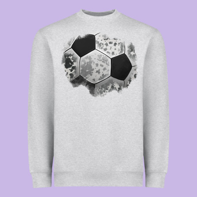 Cowhide Soccer Patch Heavyweight Sweatshirt Designed By Jasminsmagicworld