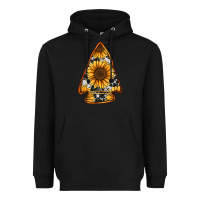 Black sunflower arrowhead Heavyweight Hoodie - Jasminsmagicworld