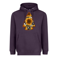 Plum sunflower arrowhead Heavyweight Hoodie - Jasminsmagicworld