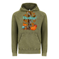 Vintage Olive thankful cross Vintage Hoodie - RacoonDesign