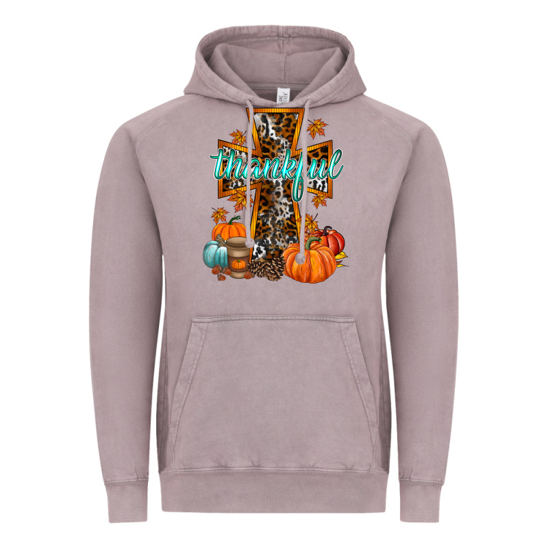 Thankful Cross Vintage Hoodie by RacoonDesign | Teevron