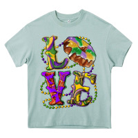 Arona mardi gras love with king cake Heavy Core Tee - RanaPortraitStore