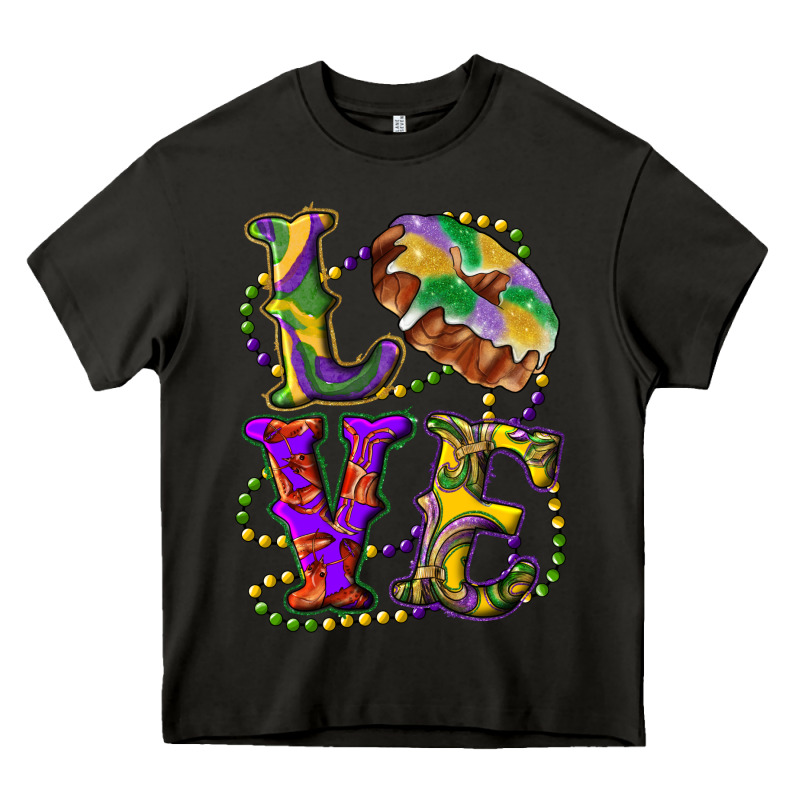 Mardi Gras Love With King Cake Heavy Core Tee by RanaPortraitStore | Teevron