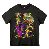 Asphalt mardi gras love with king cake Heavy Core Tee - RanaPortraitStore