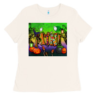 Bone halloween mini tumbler Ladies Tee - BundleAndBundleShop