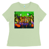 Matcha halloween mini tumbler Ladies Tee - BundleAndBundleShop