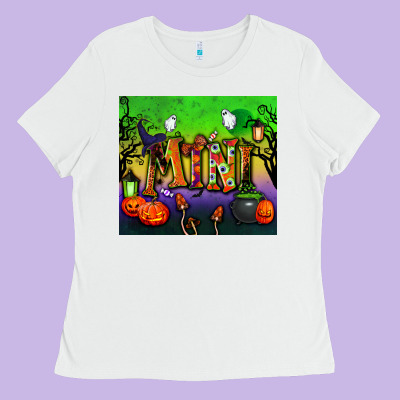Halloween Mini Tumbler Ladies Tee Designed By Bundleandbundleshop