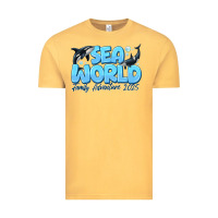Vintage Mustard Sea World Family Adventure 2025 Vintage Tee - CowhideDigitalArt