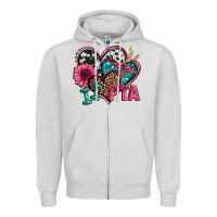 Dove Grey pta physical therapy assistant hearts Zipper Hoodie - Jasminsmagicworld