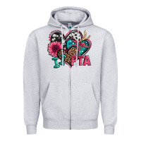 Heather Grey pta physical therapy assistant hearts Zipper Hoodie - Jasminsmagicworld