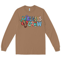 Toasted Coconut dialysis crew Long Sleeve Tee - CowhideDigitalArt