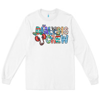 White dialysis crew Long Sleeve Tee - CowhideDigitalArt