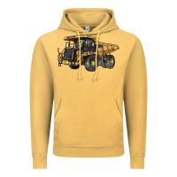 Vintage Mustard Mining Truck Vintage Hoodie - LillyAllenDesigns