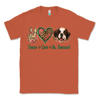 Copper Peace Love St. Bernard Classic Tee - Jasminsmagicworld