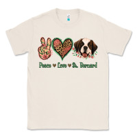 Natural Peace Love St. Bernard Classic Tee - Jasminsmagicworld