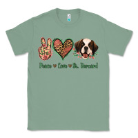 Sage Peace Love St. Bernard Classic Tee - Jasminsmagicworld