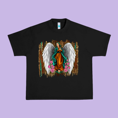 Lady Of Guadalupe Urban Heavy Tee Designed By Jasminsmagicworld