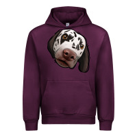 Mauve Wine Dalmatian Urban Hoodie - Jasminsmagicworld