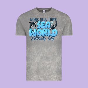 Whale Hello There Sea World Birthday Boy Vintage Tee Designed By Cowhidedigitalart