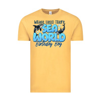 Vintage Mustard Whale Hello There Sea World Birthday Boy Vintage Tee - CowhideDigitalArt