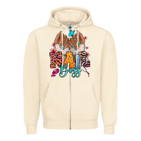 Sandshell Afro woman nail boss Zipper Hoodie - RanaPortraitStore
