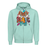 Seafoam Afro woman nail boss Zipper Hoodie - RanaPortraitStore
