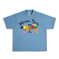 Pebble Blue mama bear Urban Heavy Tee - CowhideDigitalArt