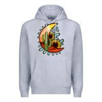 Heather Grey Desert Moon Premium Hoodie - Jasminsmagicworld