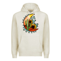 Oatmeal Heather Desert Moon Premium Hoodie - Jasminsmagicworld